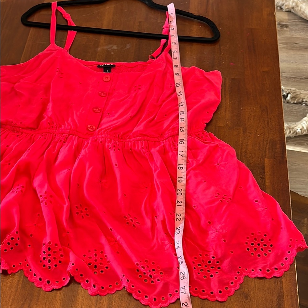 Torrid Fuchsia Sleeveless Peplum Blouse - Picture 6 of 6